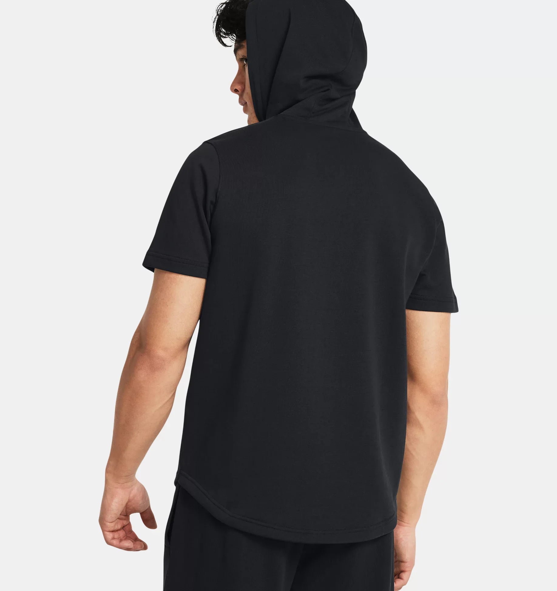 Mens Project Rock Payoff Bull Pullover Short Sleeve Hoodie