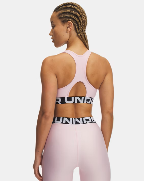 Womens Heat Gear Medium Impact Sports Bra