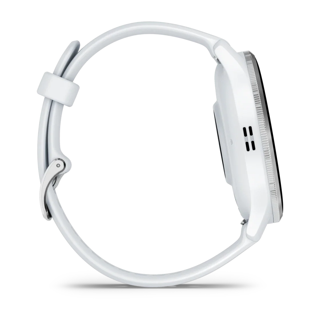 * Venu 3 Silver Stainless Steel Bezel With Whitestone Case and Silicone Band