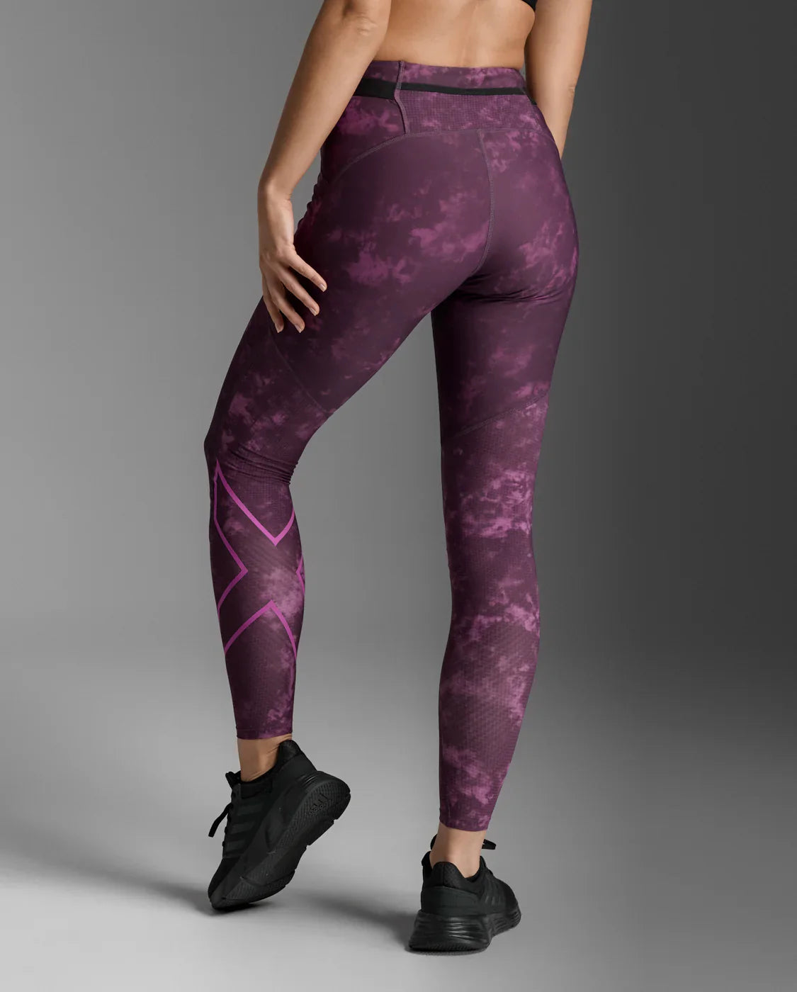 Womens Running Aero Mesh High Rise Compression Tight