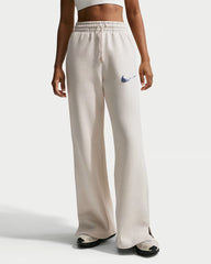 Womens Lifestyle Phoneix Fleece Wide Leg High Rise Pant