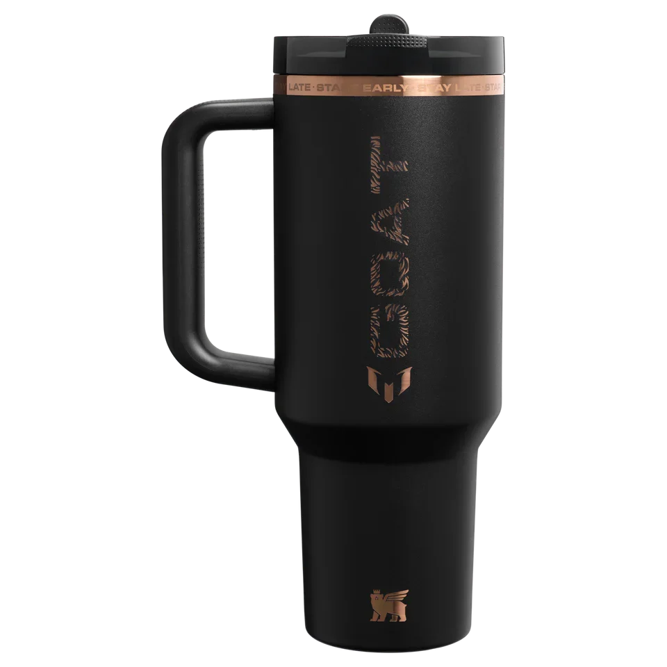 Messi x Quencher Protour Flipstraw Goat Black 40 Ounce