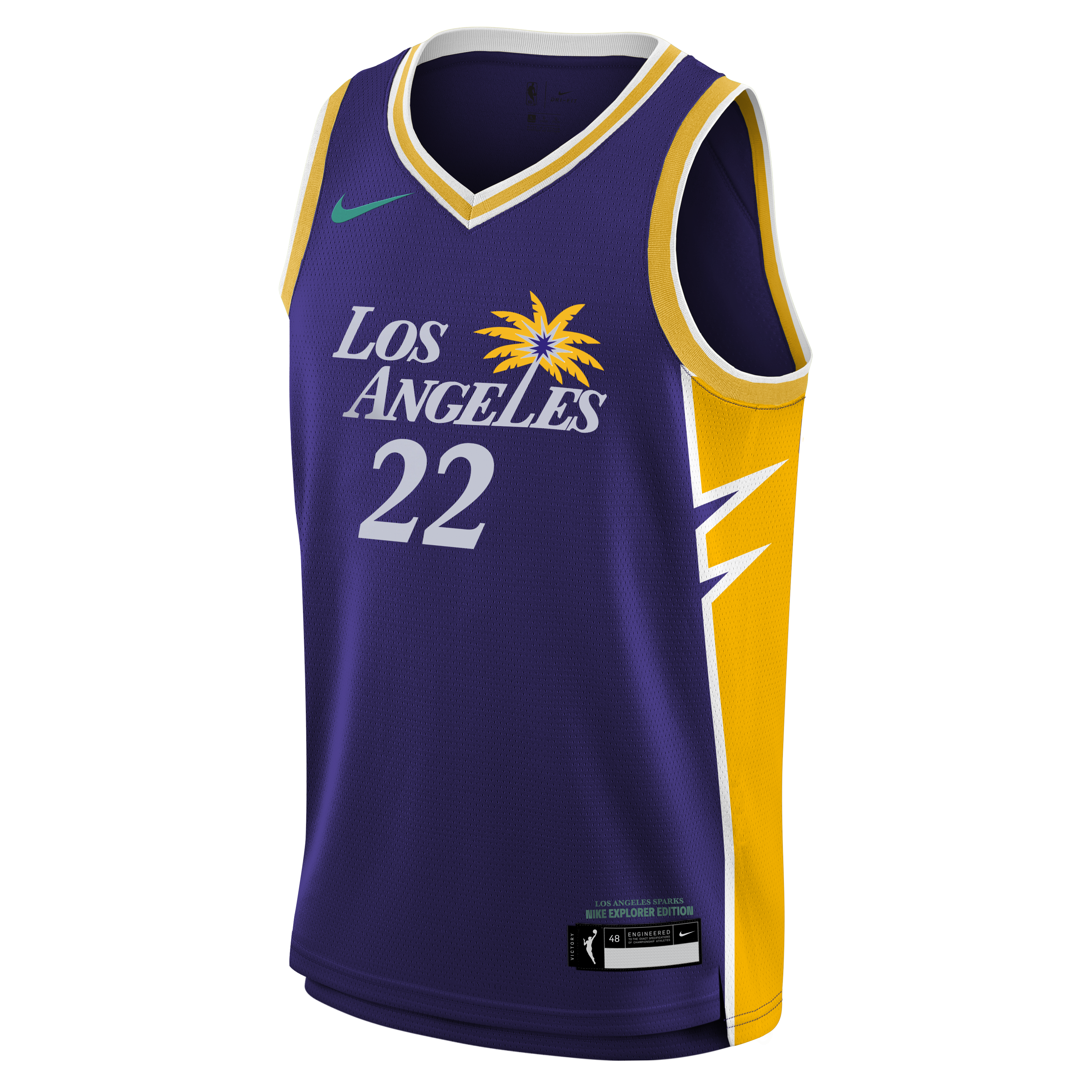 Junior Los Angeles Sparks Cameron Brink Explorer Jersey