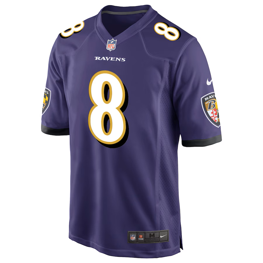 Mens Baltimore Ravens Lamar Jackson Home Game Jersey