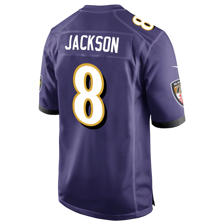 Mens Baltimore Ravens Lamar Jackson Home Game Jersey