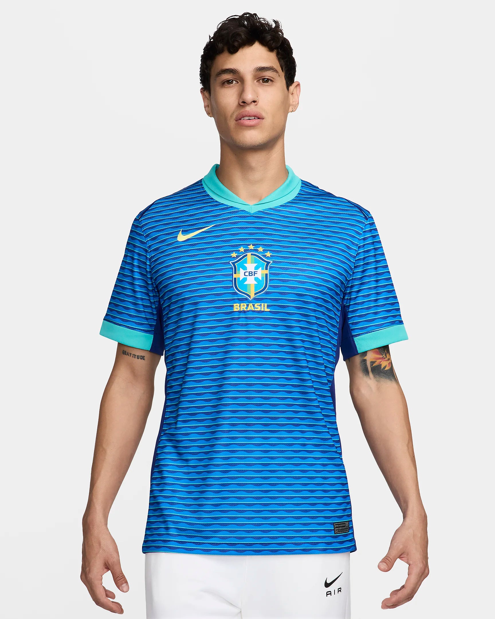 Mens Brazil Away 24/25 Replica Jersey