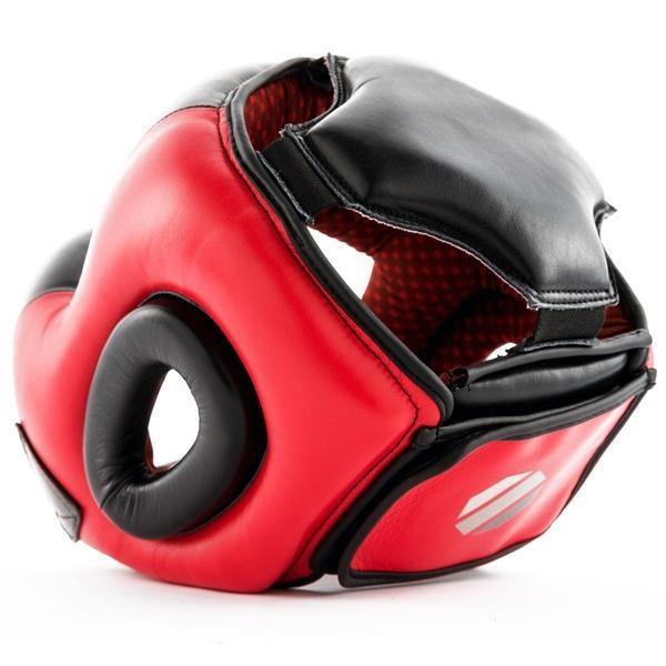 UFC PRO FULL FACE HEAD GEAR RED/BLK - Gosportcom