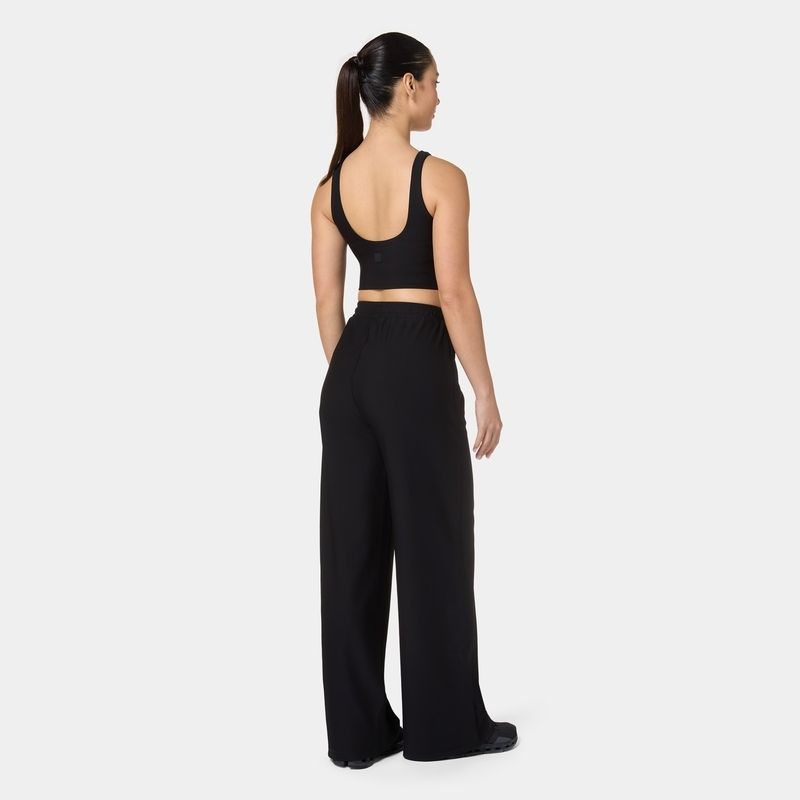 Womens Ribbed Wide Leg