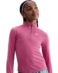 Junior Girls Dri Fit Long Sleeve Half Zip