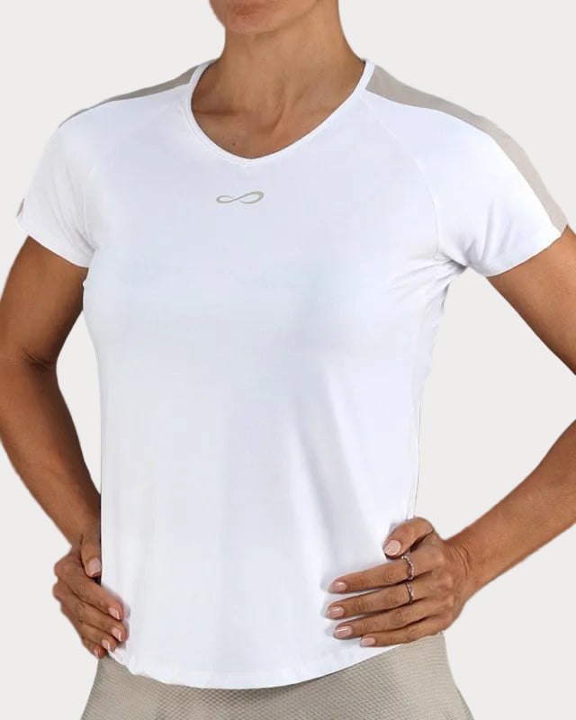 Womens Tennis Short Sleeve Mesh Delave Tshirt