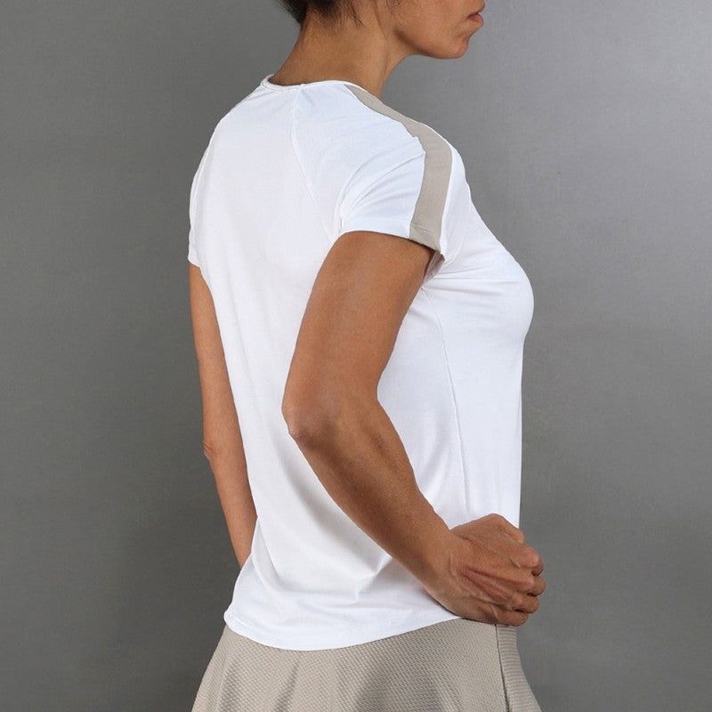 Womens Tennis Short Sleeve Mesh Delave Tshirt