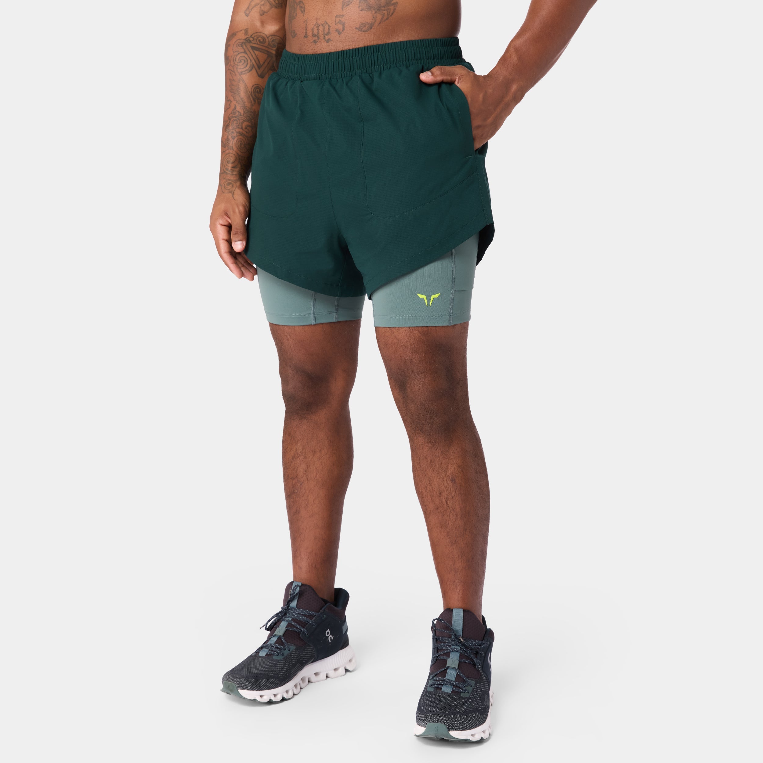 Mens Neotech Performance 2 in 1 5 inch Short