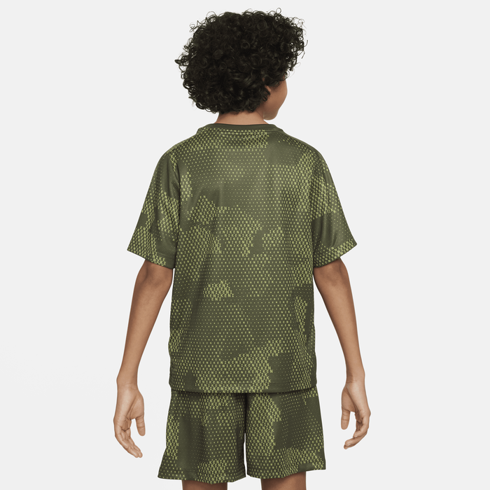 Boys Performance Dri-Fit All Over Print Short Sleeve T-Shirt