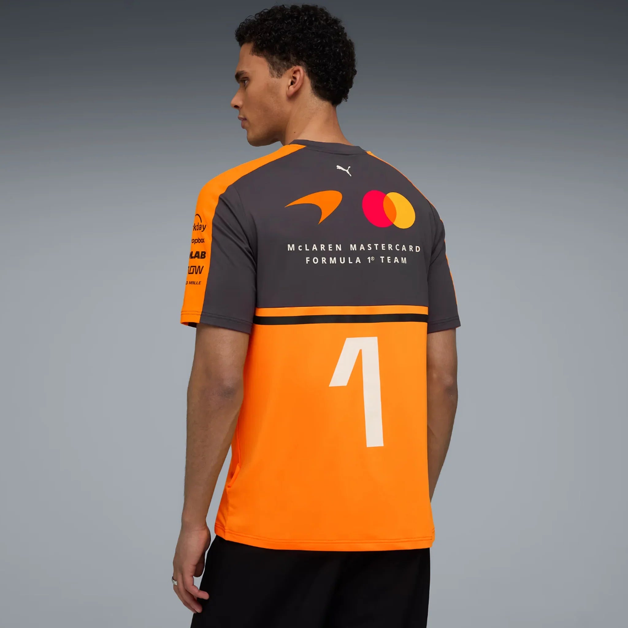 Mens McLaren F1 Lando Norris Drivers Replica T-Shirt