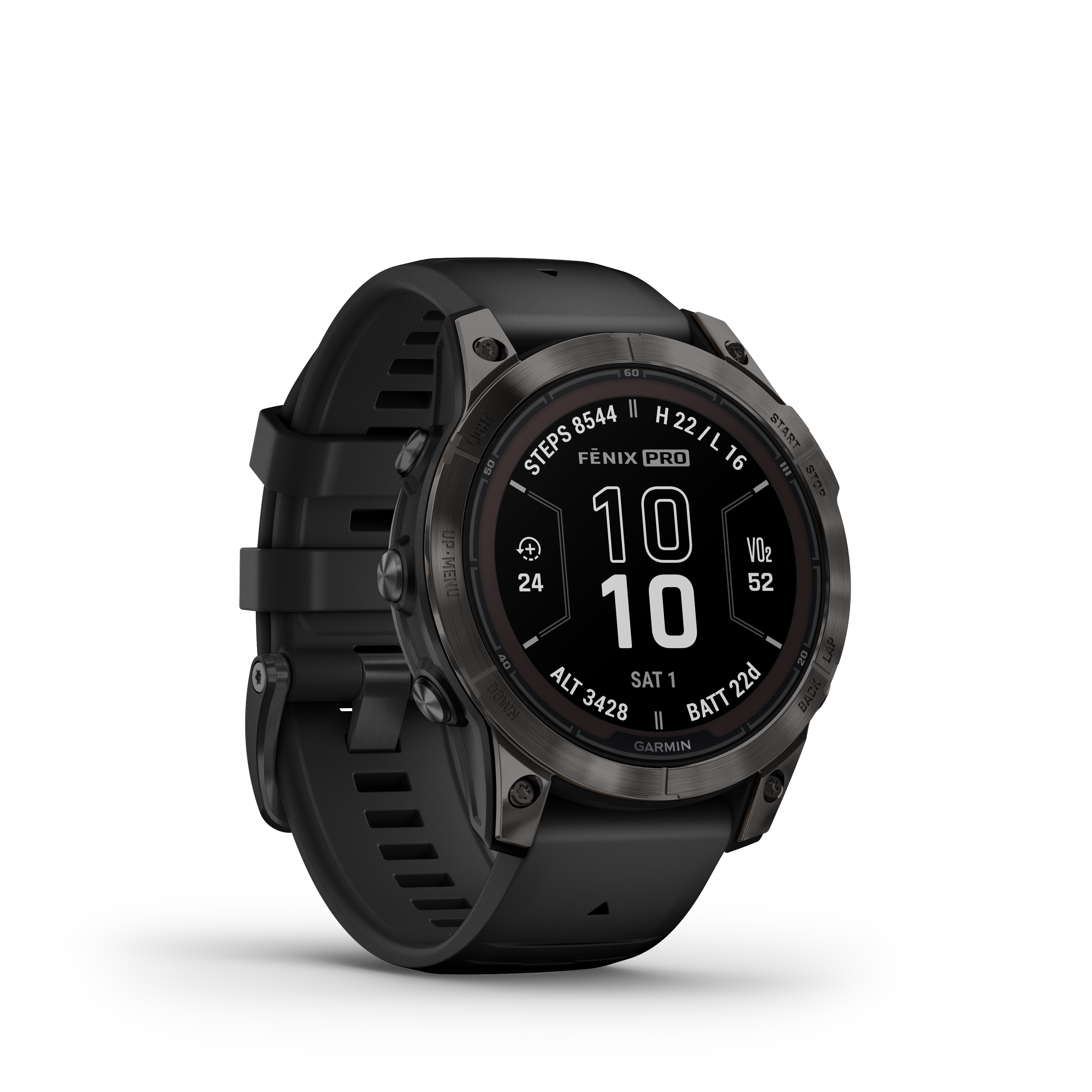 Fenix 7 Pro Sapphire Solar Carbon Gray Titanium Black Band