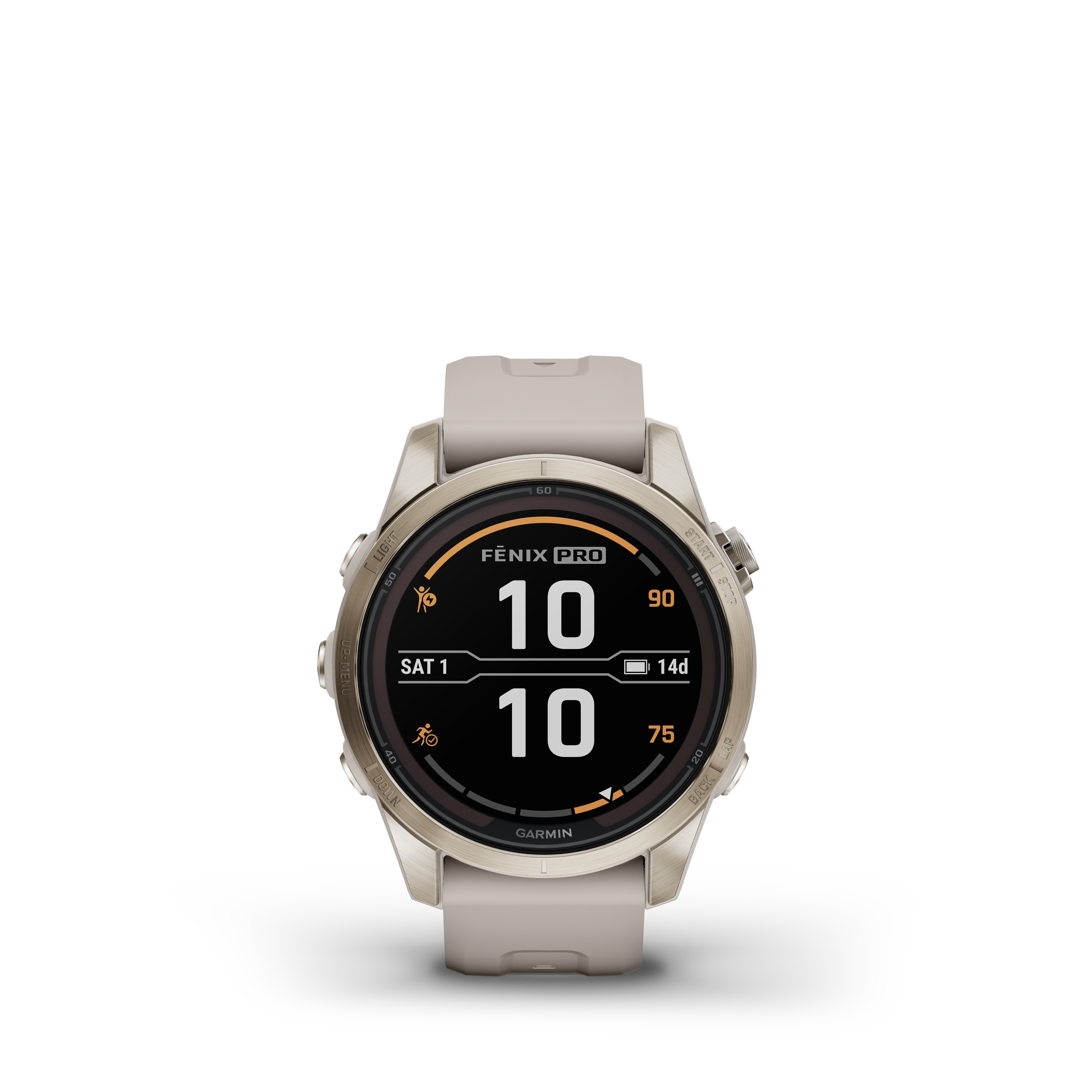 Fenix 7S Pro Sapphire Solar Soft Gold With Light Sand Band