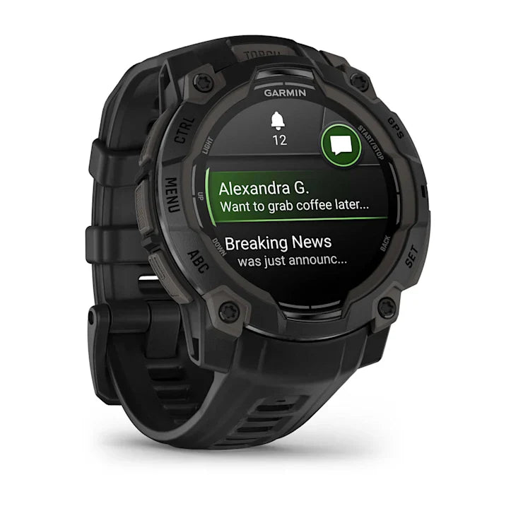 Instinct 3 Amoled Black Bezel With Black Band Smartwatch