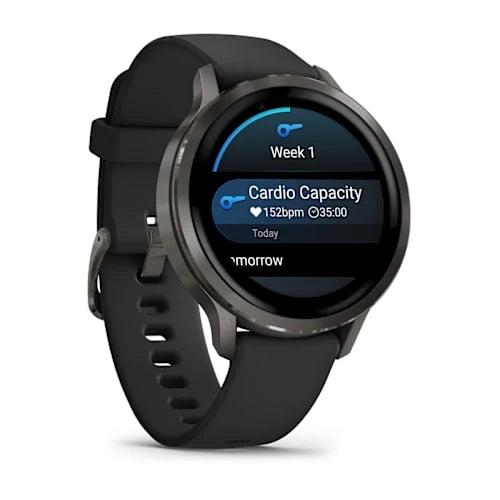 Venu 4 Slate Bezel With Black Silicone Band 41 MM Watch