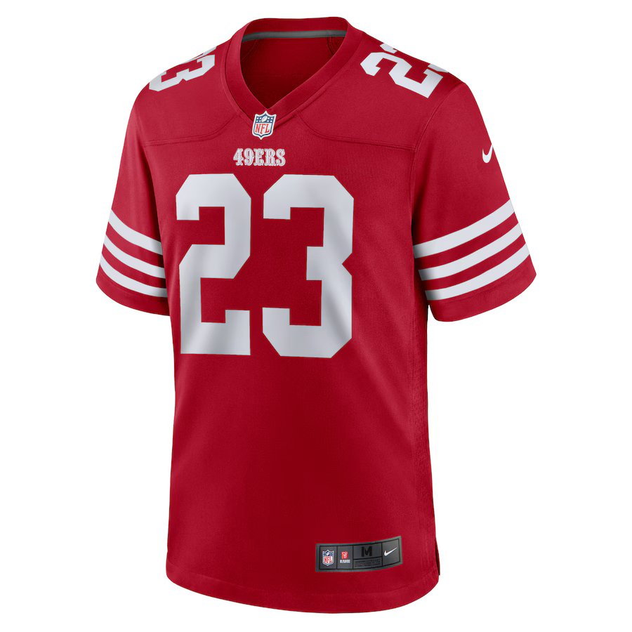 Mens San Francisco 49ers Christian McCaffrey Home Game Jrsey