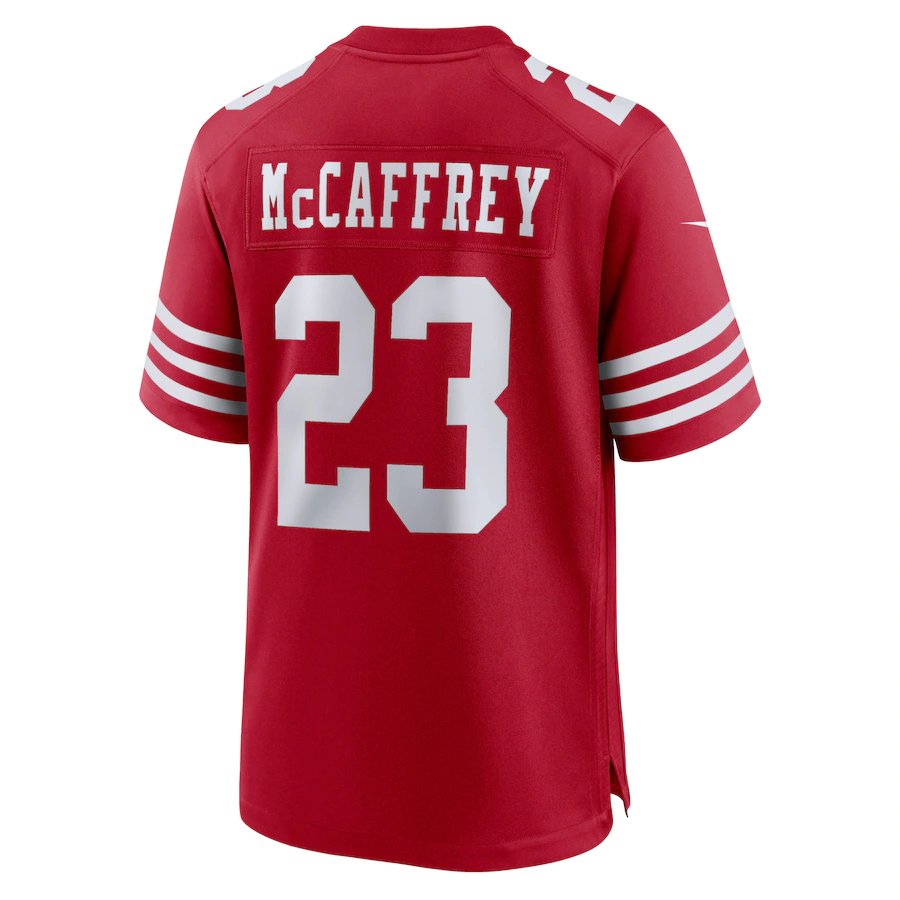 Mens San Francisco 49ers Christian McCaffrey Home Game Jrsey