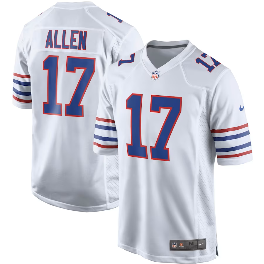 Mens Buffalo Bills Josh Allen Road Game Jersey