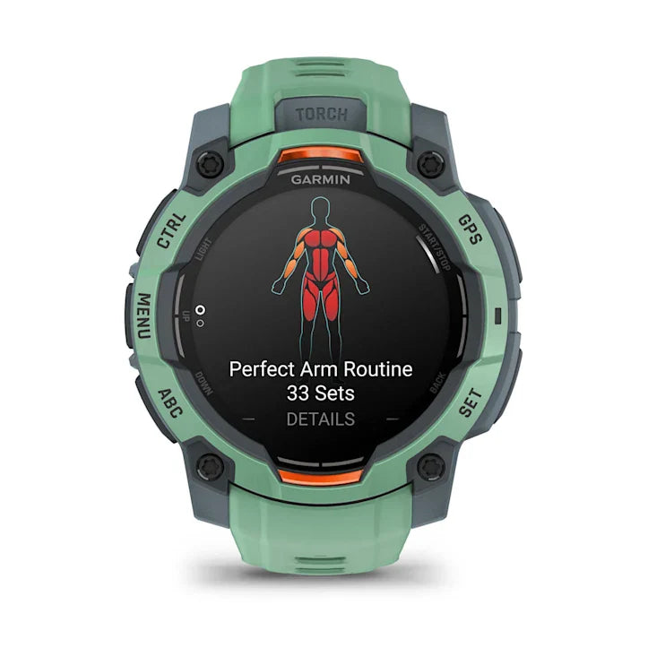 Instinct 3 Amoled Neo Tropic Bezel And Band Smatwatch
