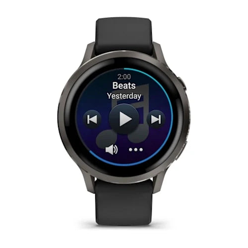 Venu 4 Slate Bezel With Black Silicone Band 41 MM Watch
