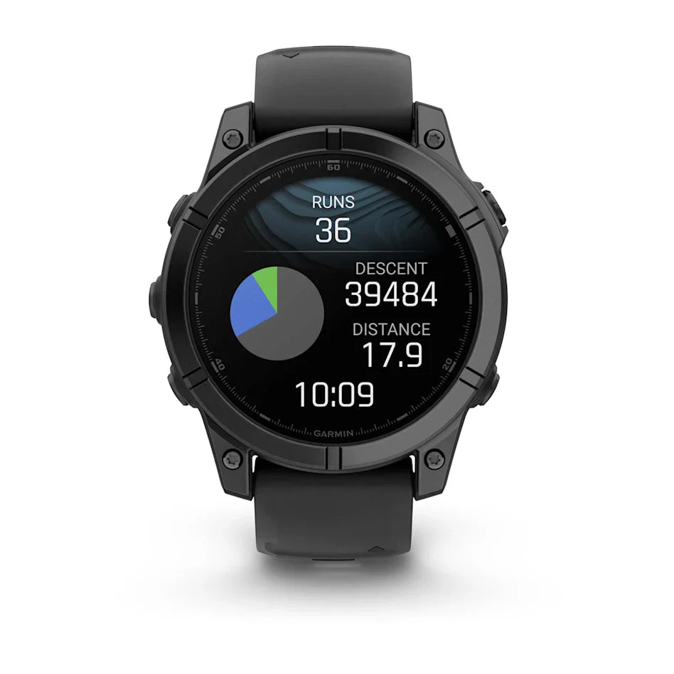 * Fenix E, Amoled Slate Gray Steel With Black Bilicone Band