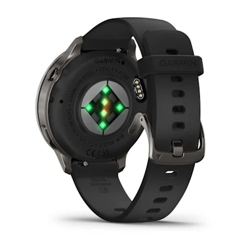 Venu 4 Slate Bezel With Black Silicone Band 41 MM Watch