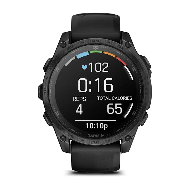Tactix 8 Amoled Black Pebble Grey Silicone Band 47 MM