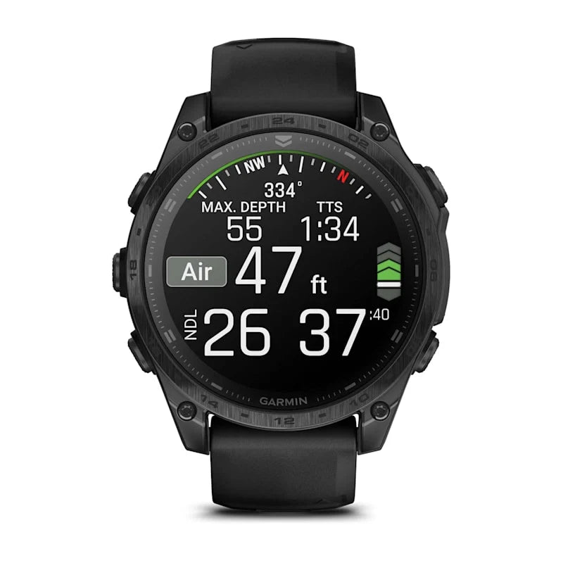 Tactix 8 Amoled Black Pebble Grey Silicone Band 47 MM