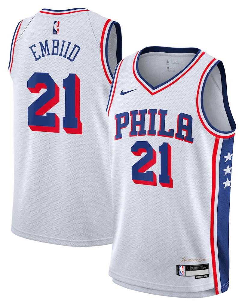 Mens Philadelphia 76ers Joel Embiid ASC Replica Jersey