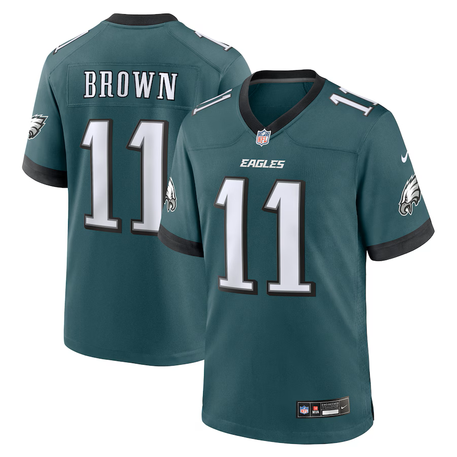 Mens Philadelphia Eagles AJ Brown Home Game Jersey