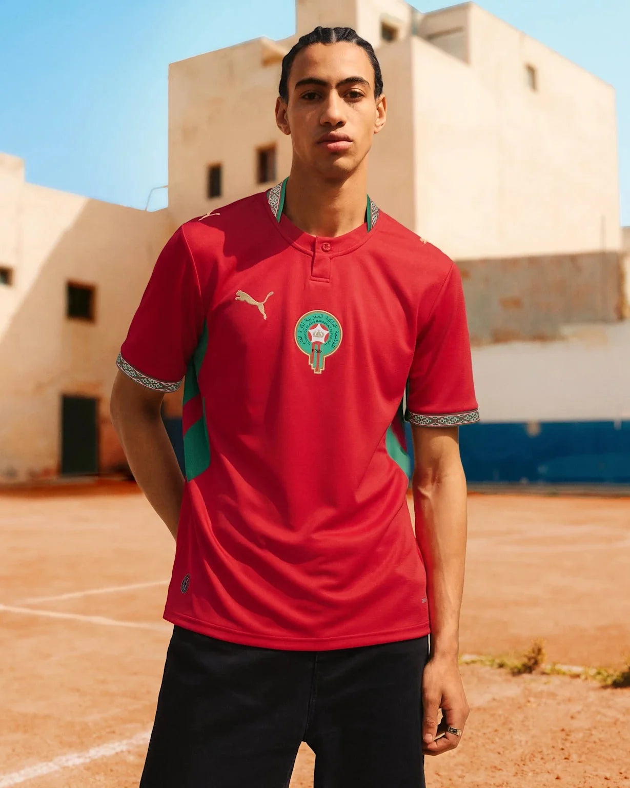 Mens Morocco FRMF Home 25/26 Replica Jersey