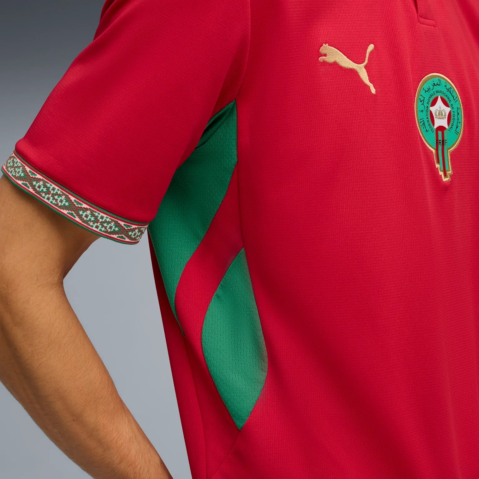 Mens Morocco FRMF Home 25/26 Replica Jersey