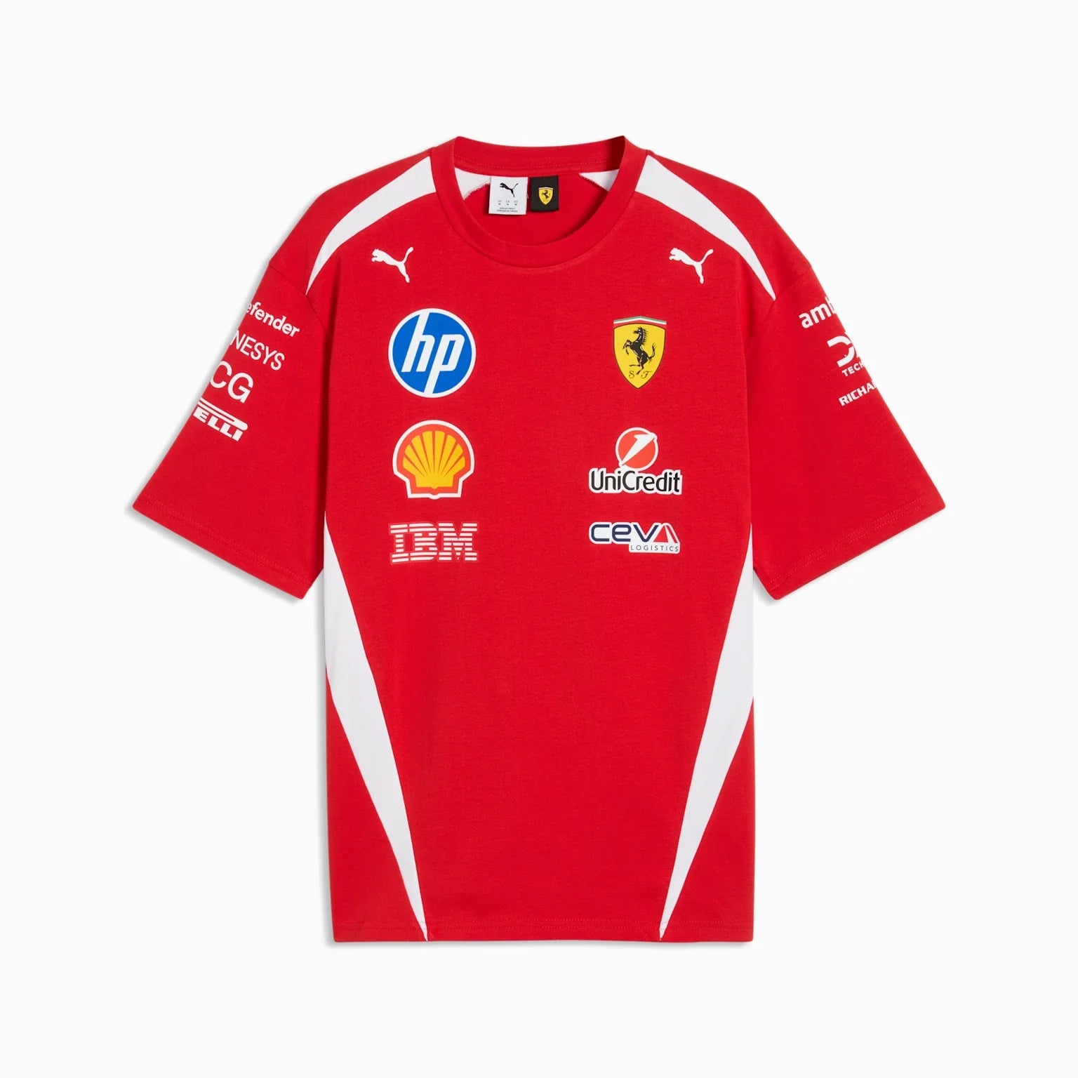 Mens Scuderia Ferrari F1 Replica Drivers T-Shirt
