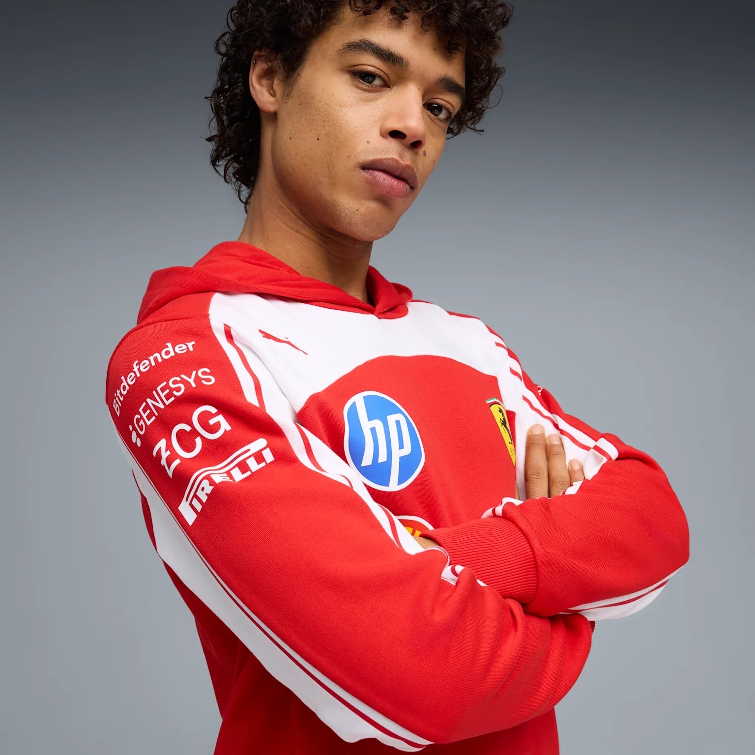 Mens Scuderia Ferrari F1 Replica Hoodie