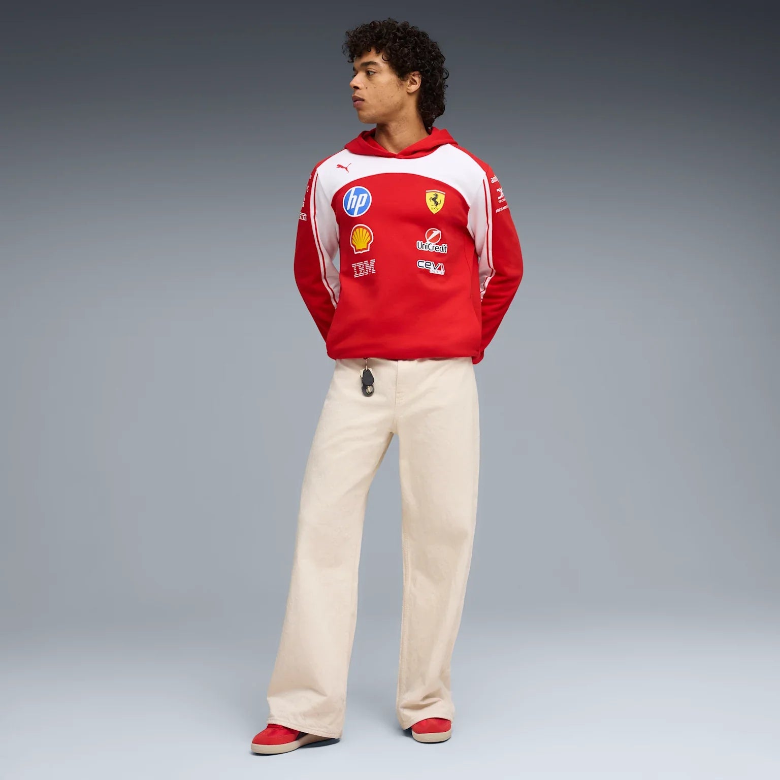 Mens Scuderia Ferrari F1 Replica Hoodie