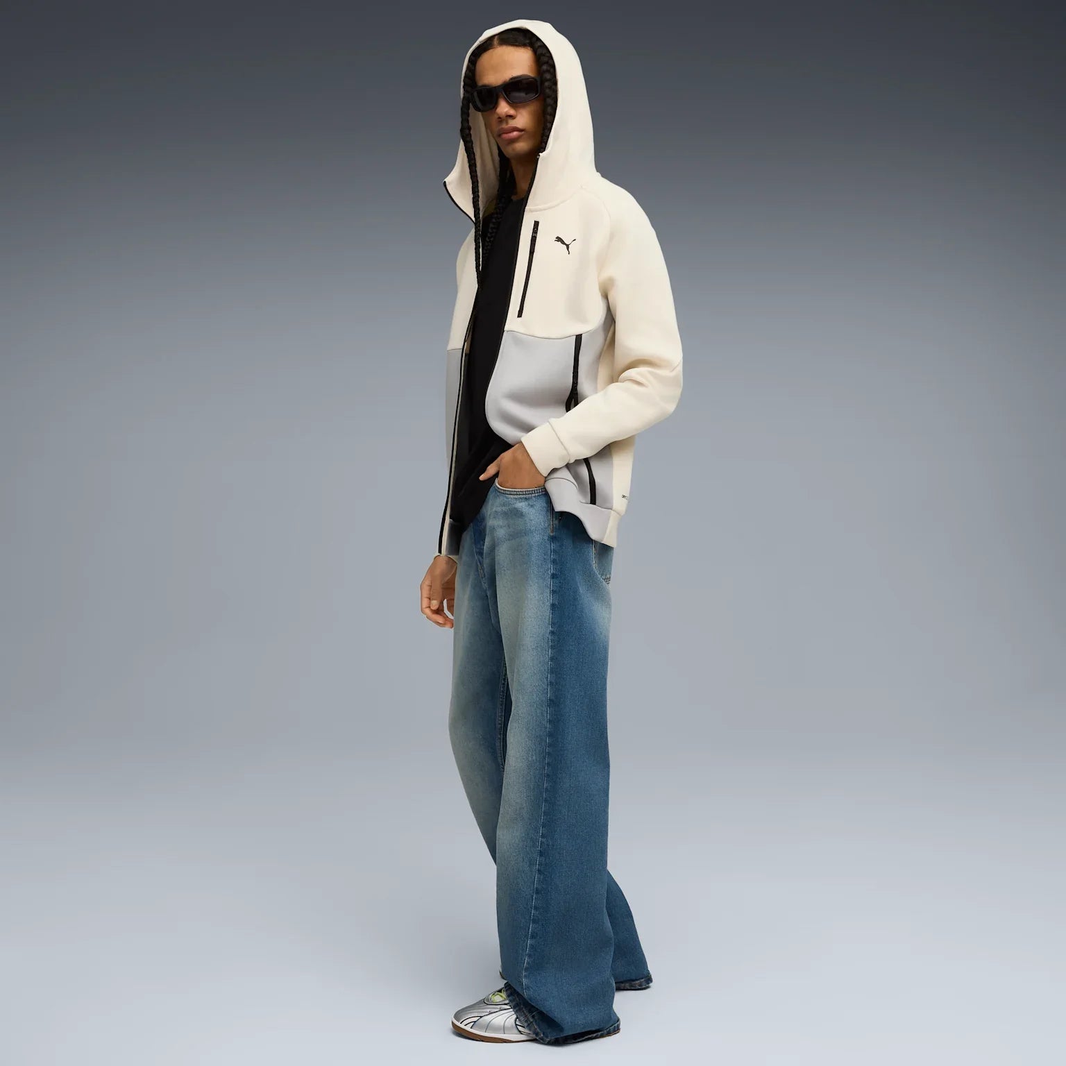 Mens PumaTech Full Zip Hooded Jacket
