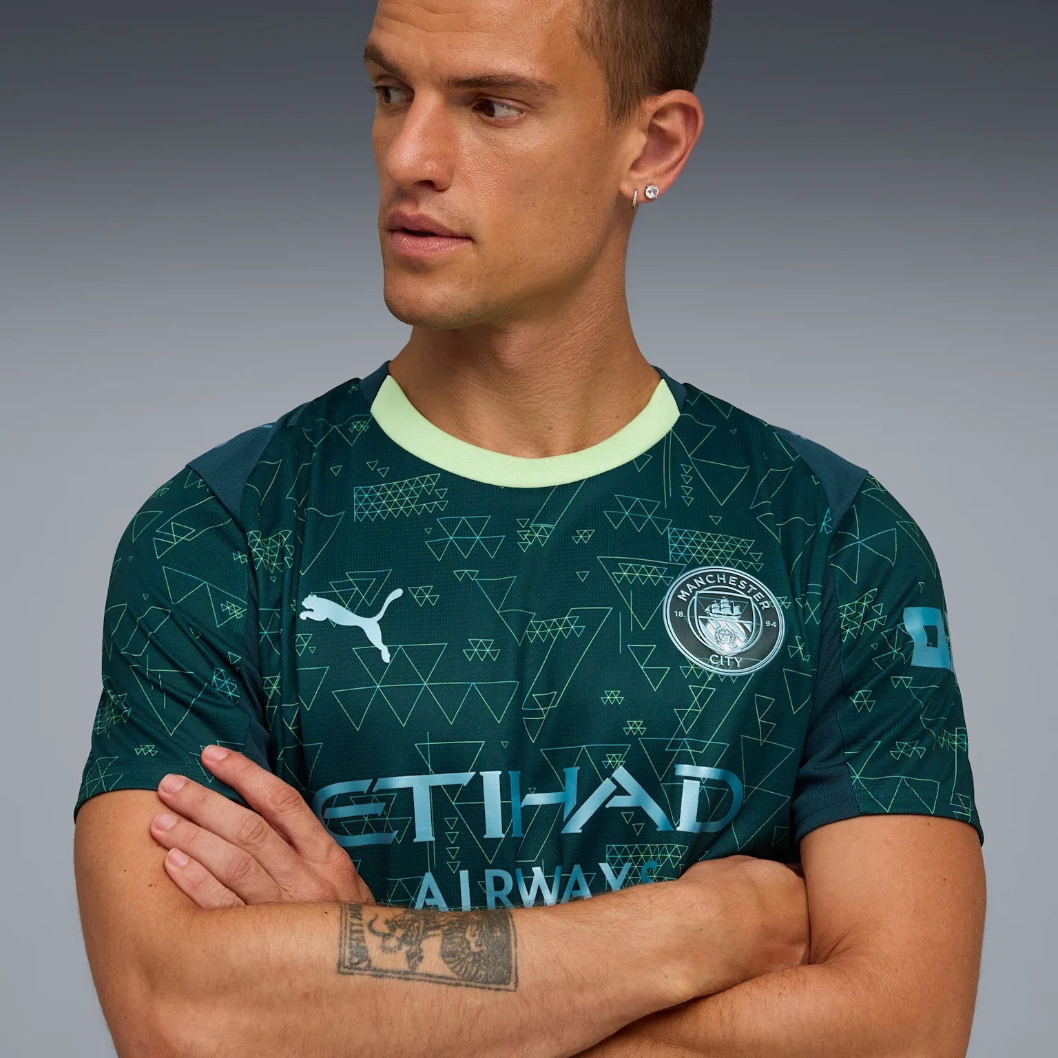 Mens Manchester City 4th Kit Replica Jersey