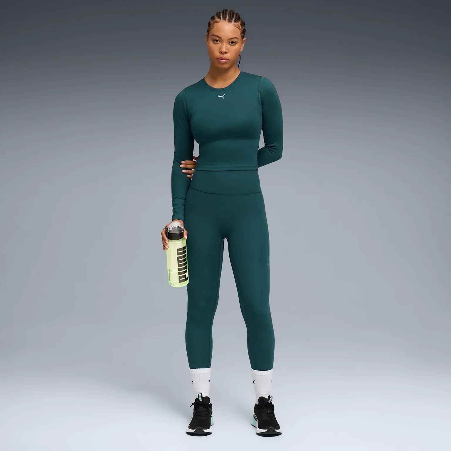 Womens Green Terrains Long Sleeve Tees