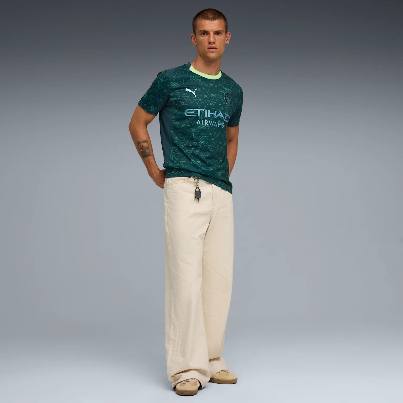 Mens Manchester City 4th Kit Replica Jersey