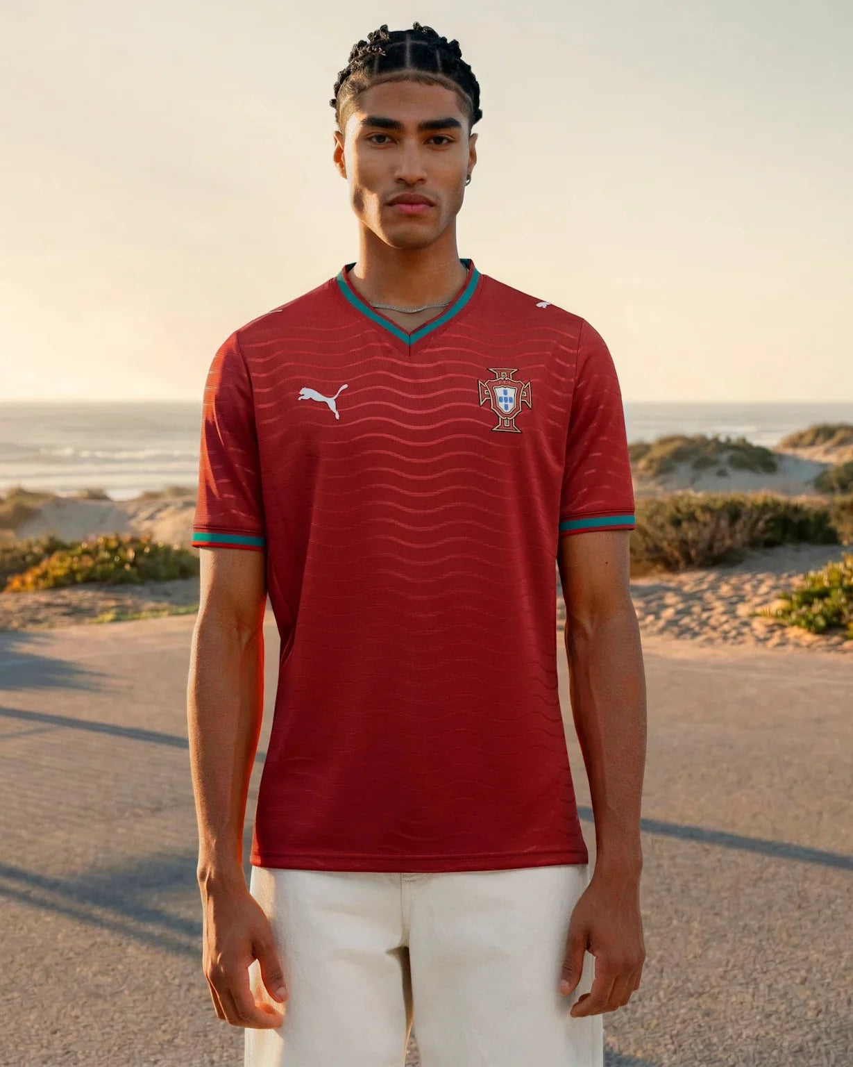 Mens Portugal FPF Home 25/26 Replica Jersey