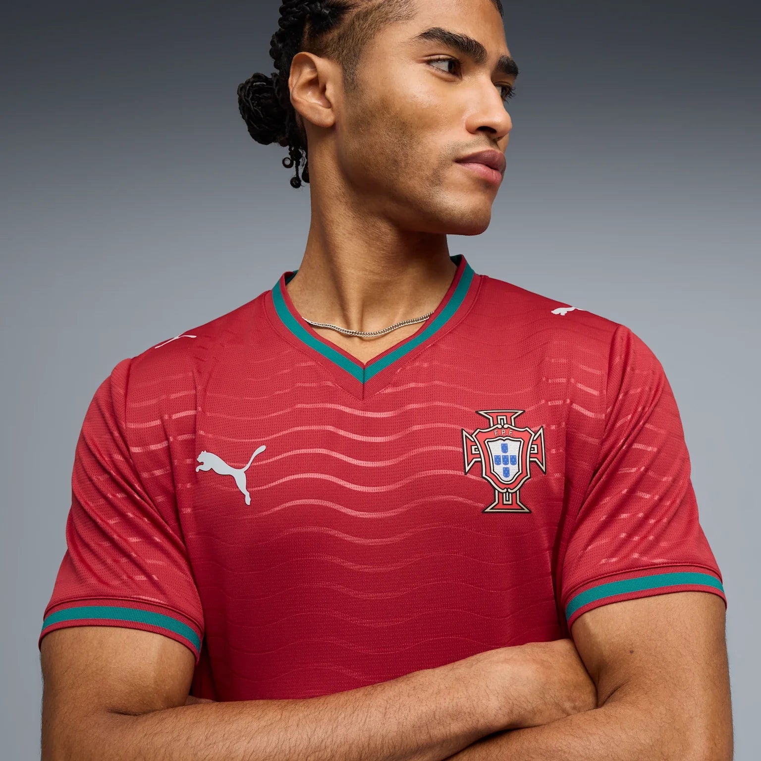 Mens Portugal FPF Home 25/26 Replica Jersey