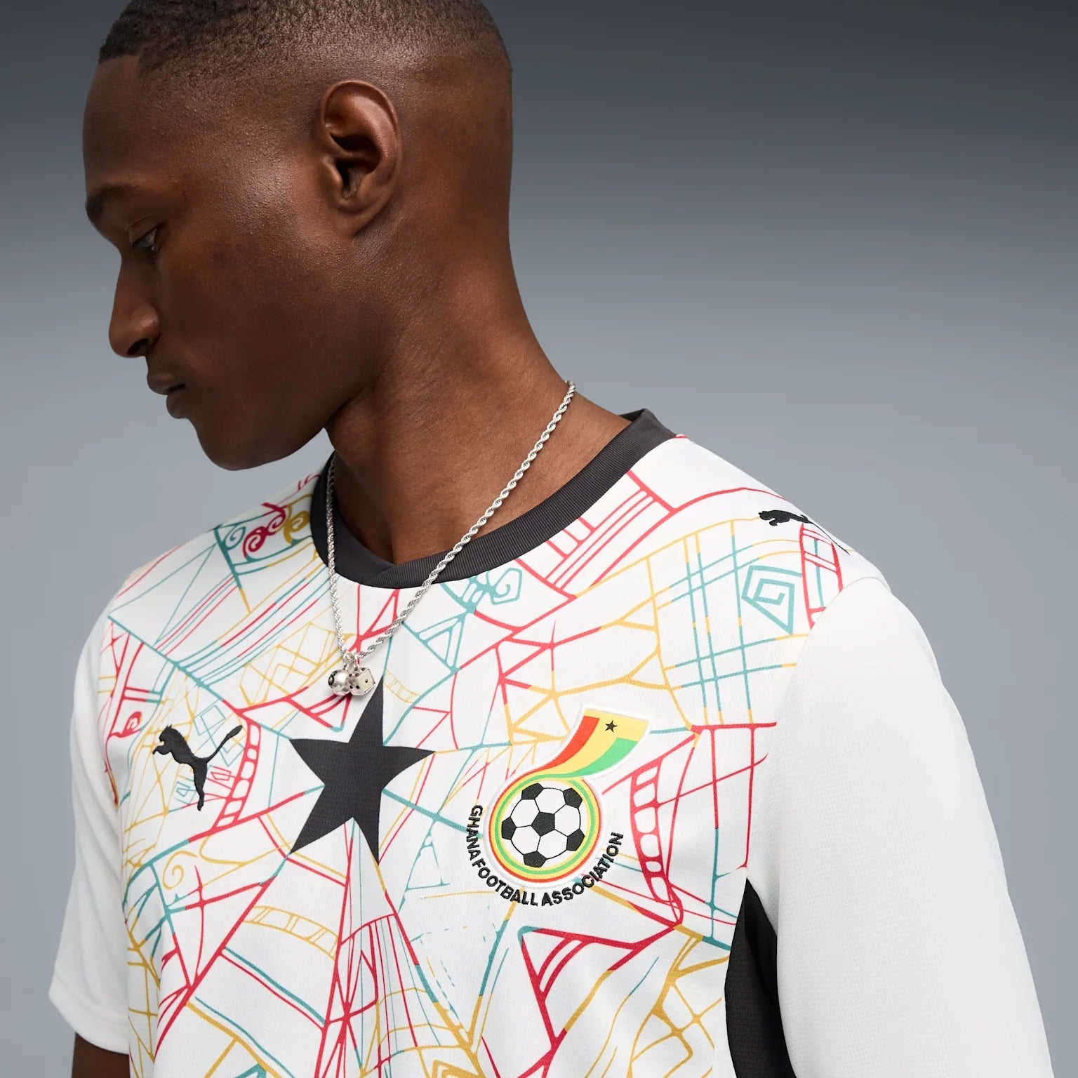 Mens Ghana GFA Home 25/26 Replica Jersey