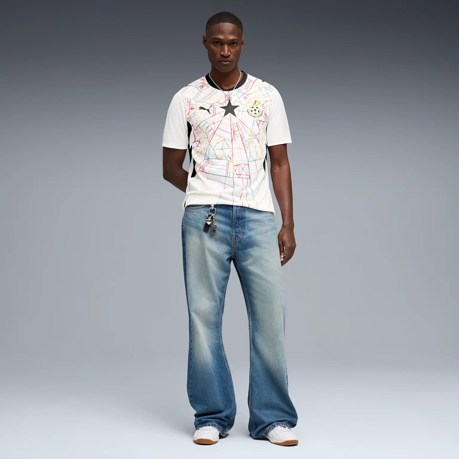 Mens Ghana GFA Home 25/26 Replica Jersey