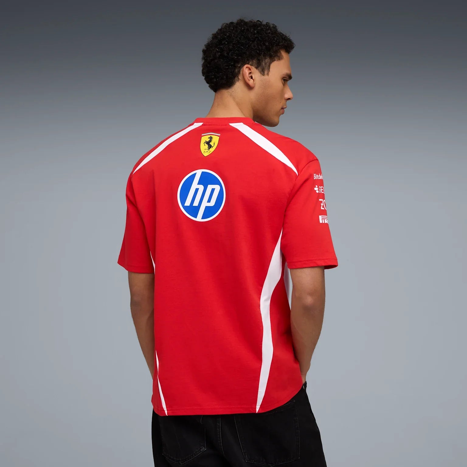 Mens Scuderia Ferrari F1 Replica Drivers T-Shirt