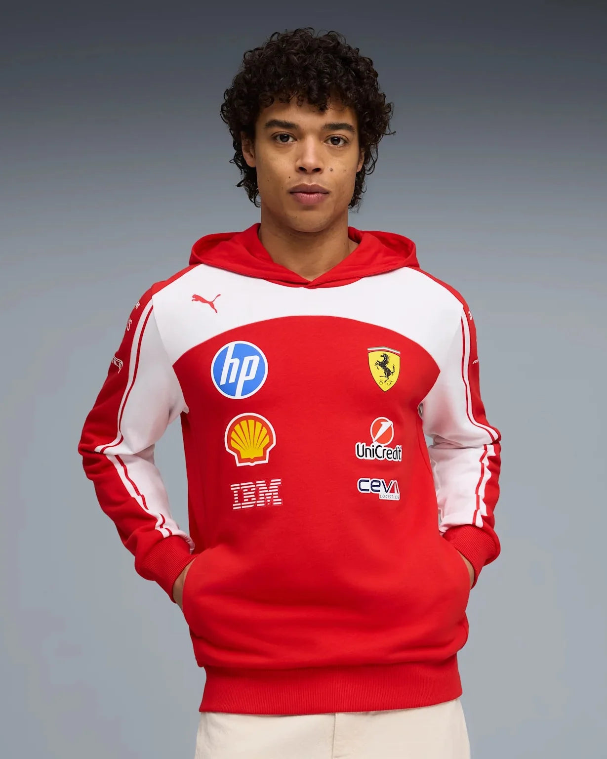 Mens Scuderia Ferrari F1 Replica Hoodie