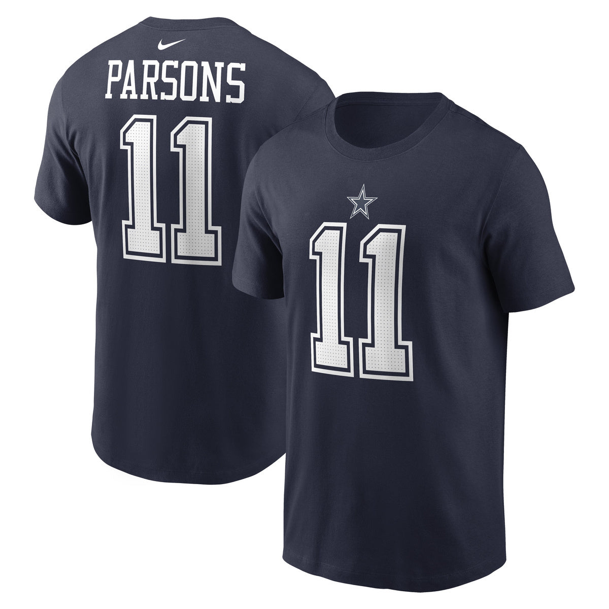 Nike Name and Number T-Shirt-College Navy