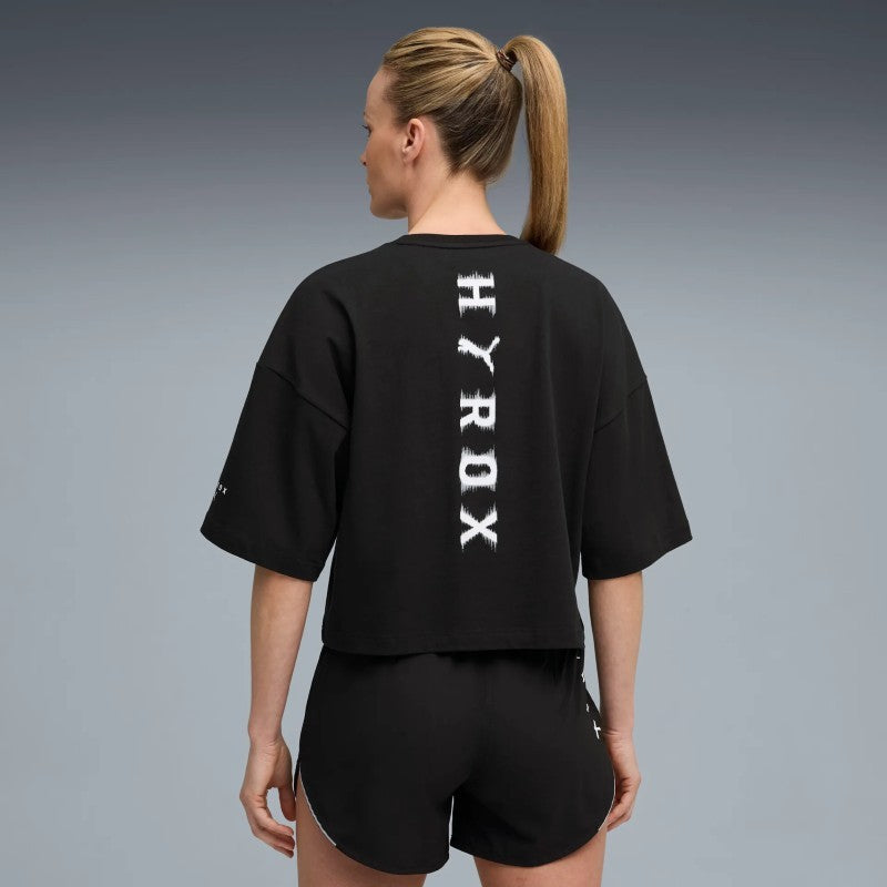 Womens Hyrox Cropped Short Sleeves Tees